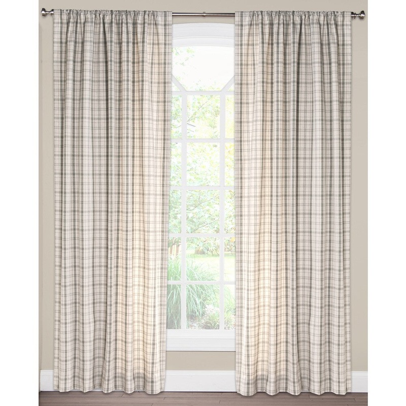 Clearwater Plaid Curtain Panel