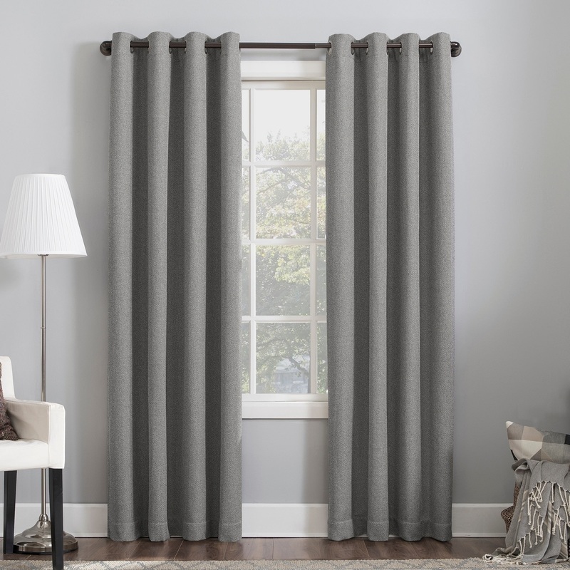 Sun Zero Baxter Home Theater Grade Extreme Blackout Single Curtain Panel