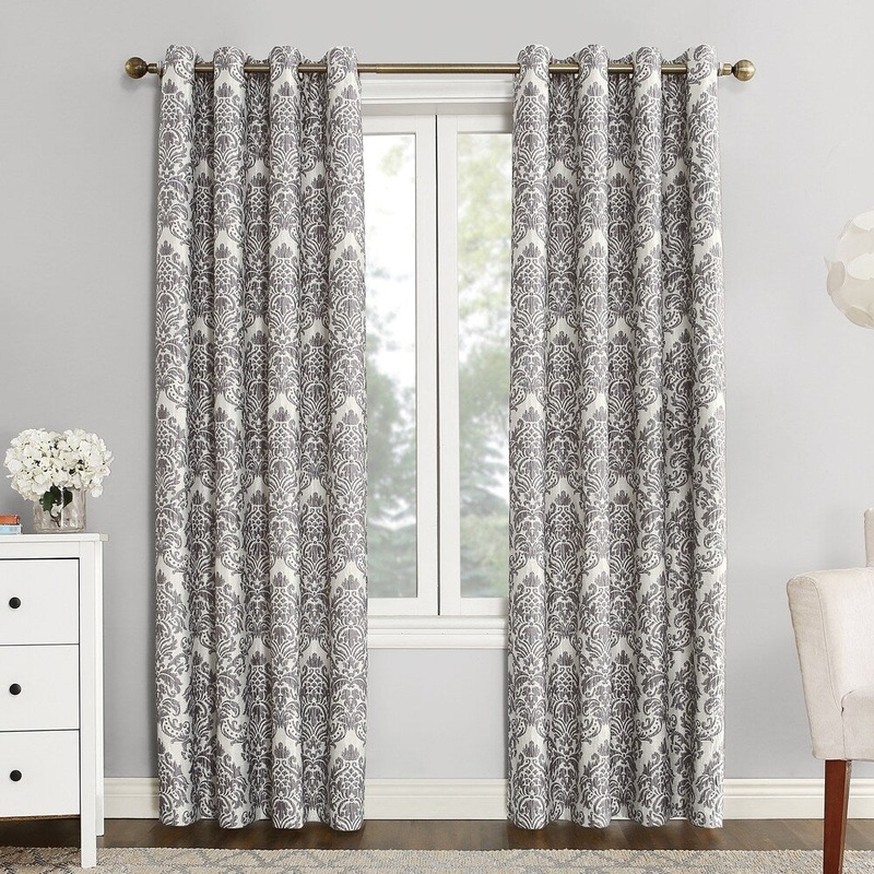Sun Zero Claudine Blackout Lined Grommet Window Curtain Panel