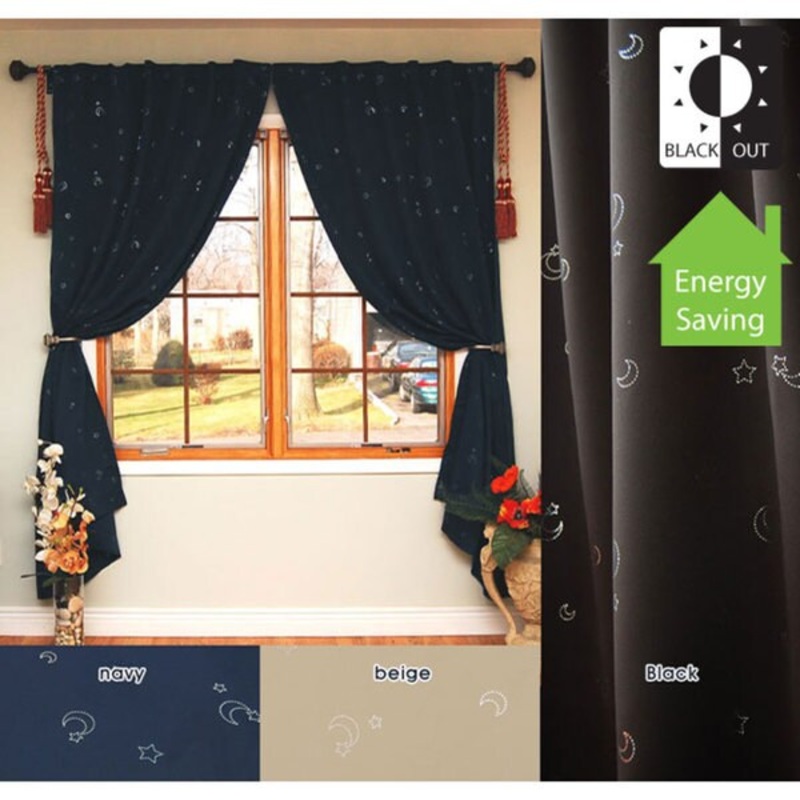 Aurora Home Moon Struck 84-inch Blackout Curtain Panel Pair