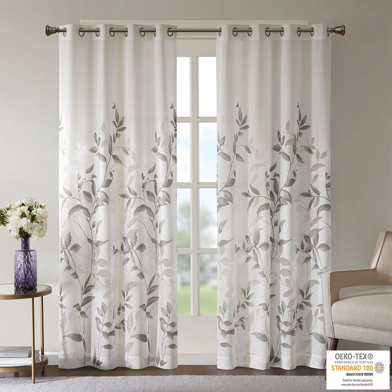 Burnout Printed Curtain Panel(Only 1 Pc Panel)