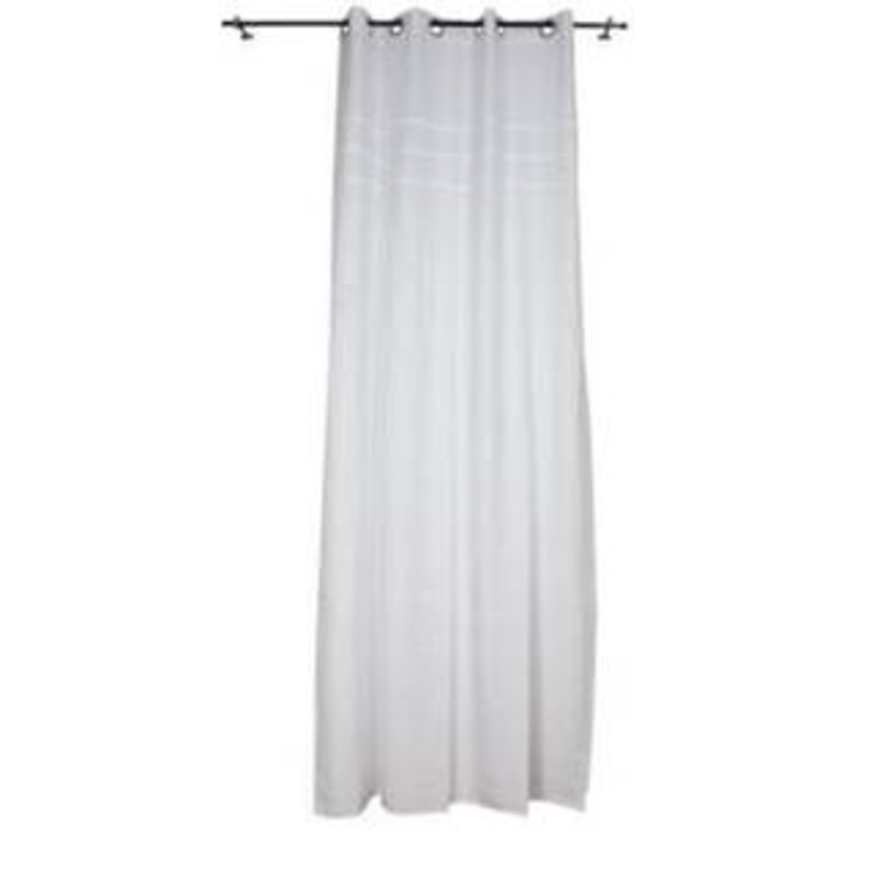 Sagebrook Home Linen Ruffle White Window Curtain Panel