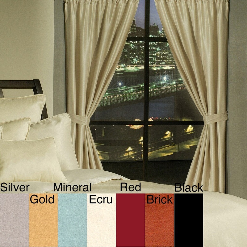 Sherry Kline Sensation Faux Silk 84-inch Window Panel Pair