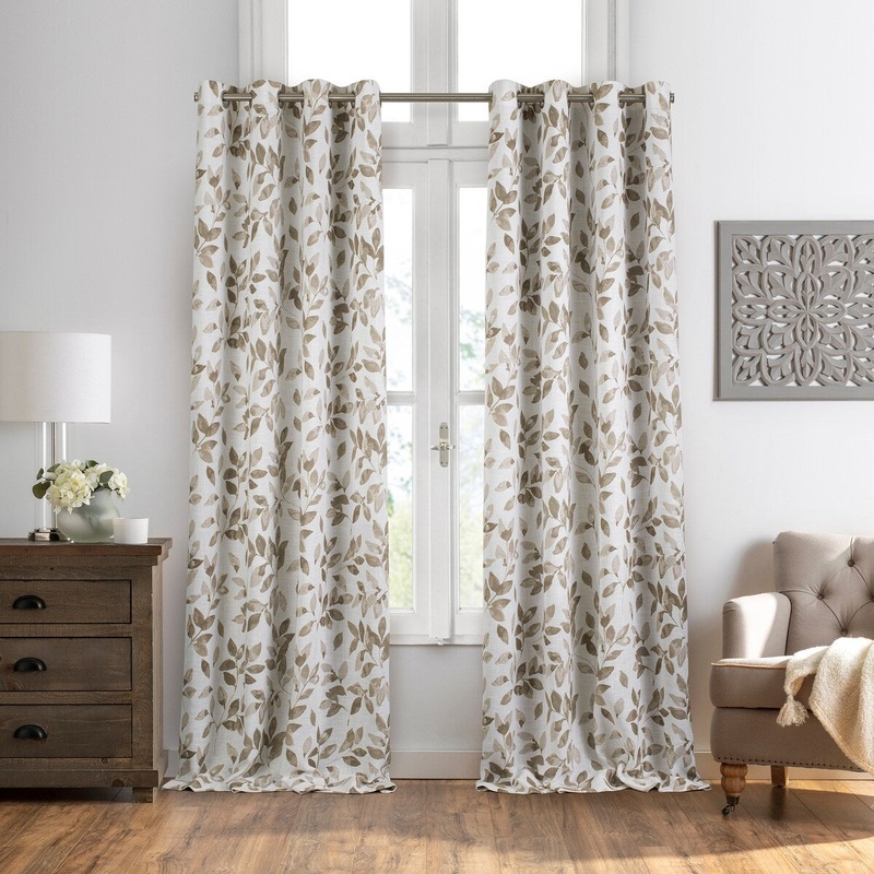 Avalon Botanical Print Blackout Window Curtain