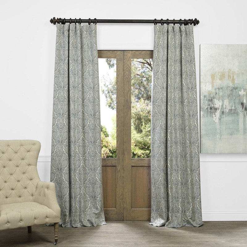 Ayr Faux Silk Jacquard Curtain (1 Panel)