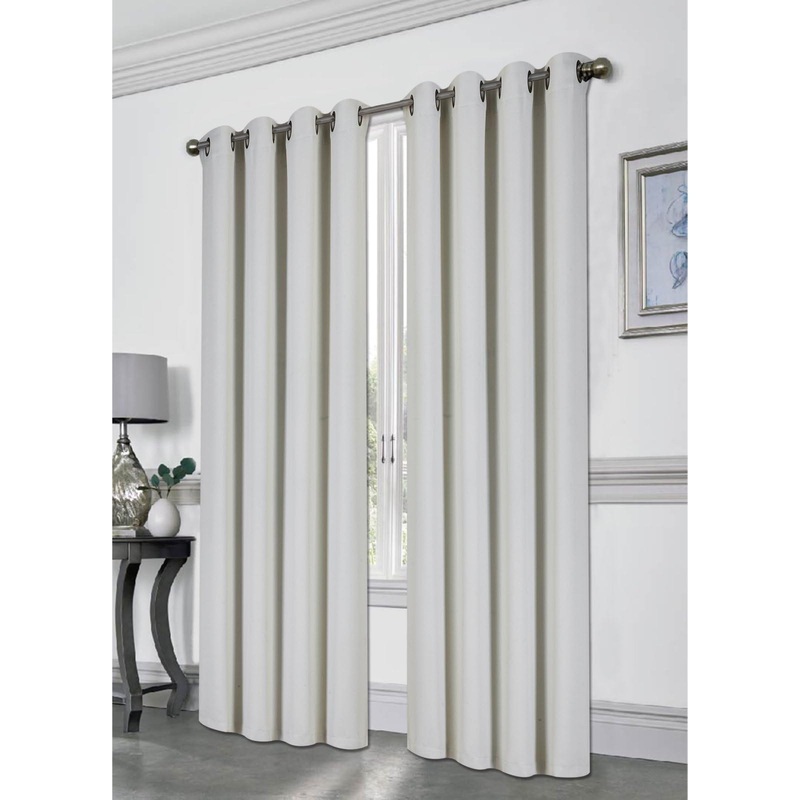 Blackout Window Curtain Panel, Grommet Drapes, 54x84 Tessa Single Panel