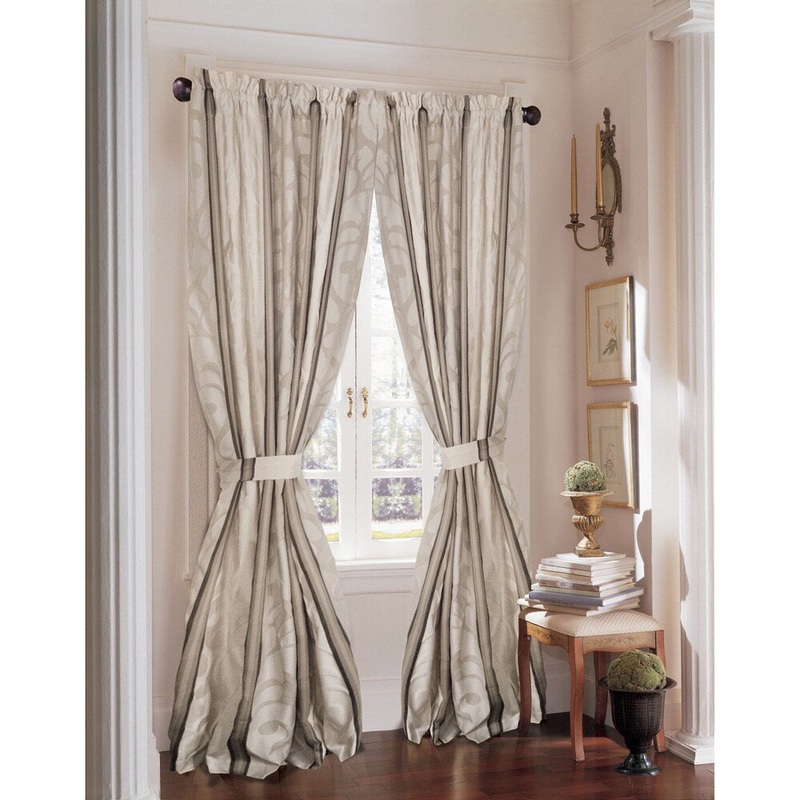 Rose Tree Wingate Leaf Curtain Panel Pair - 50 x 84