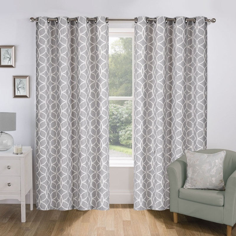 Charlotte Jacquard Grommet 2 PK Panels 52x84"
