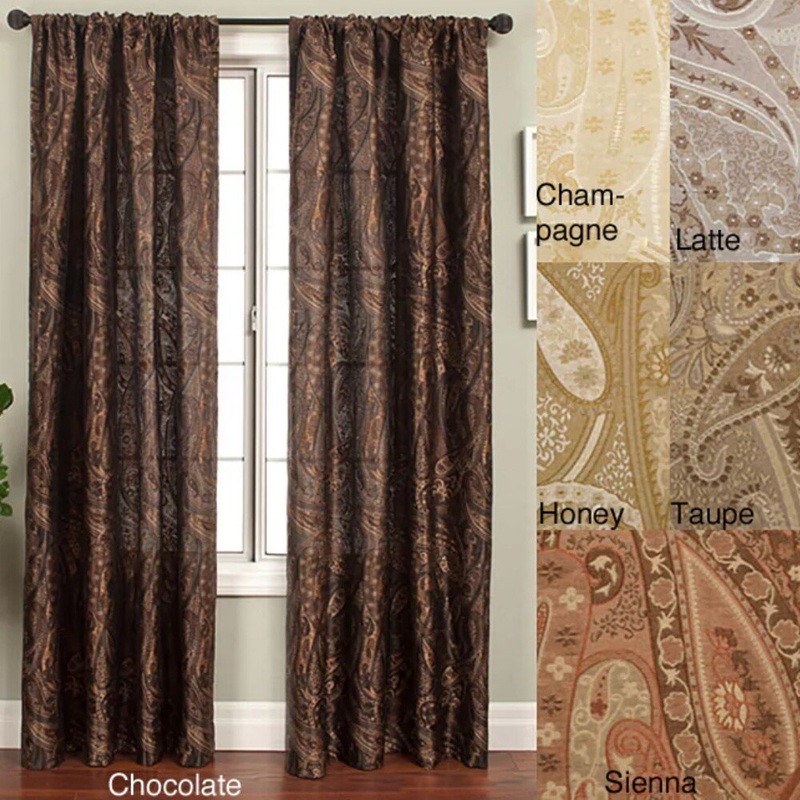 Softline Geneva Rod Pocket 84-inch Curtain Panel - 53 x 84