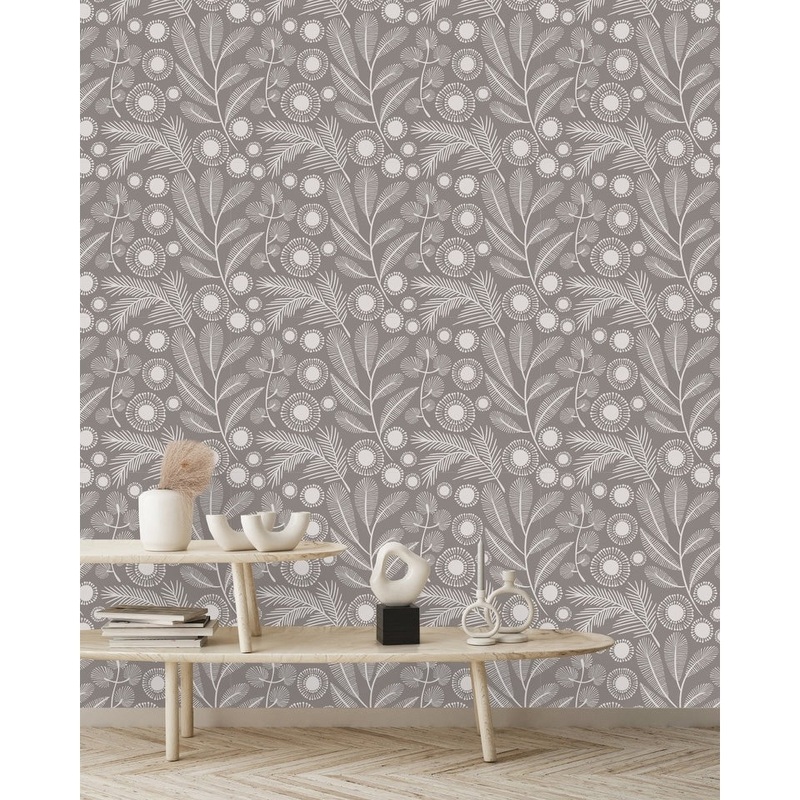 Abstract Leaves Wallpaper Peel and Stick and Prepasted