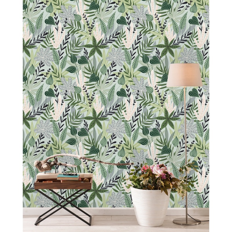 Botanical Pattern Removable Wallpaper