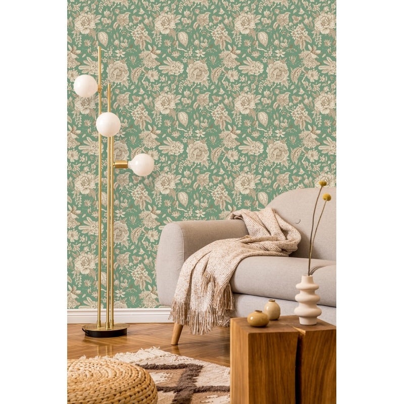 Vintage Floral Design Wallpaper