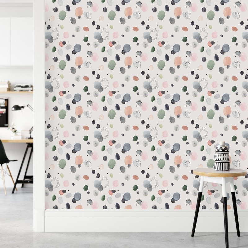 Watercolor Dots Wallpaper