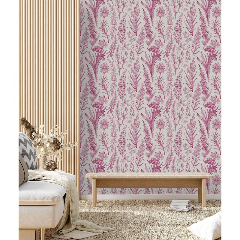 Botanical Graphic Wallpaper