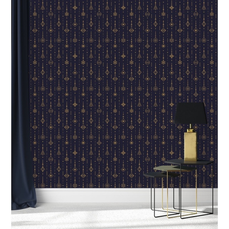 Christmas Pattern Wallpaper Peel and Stick and Prepasted