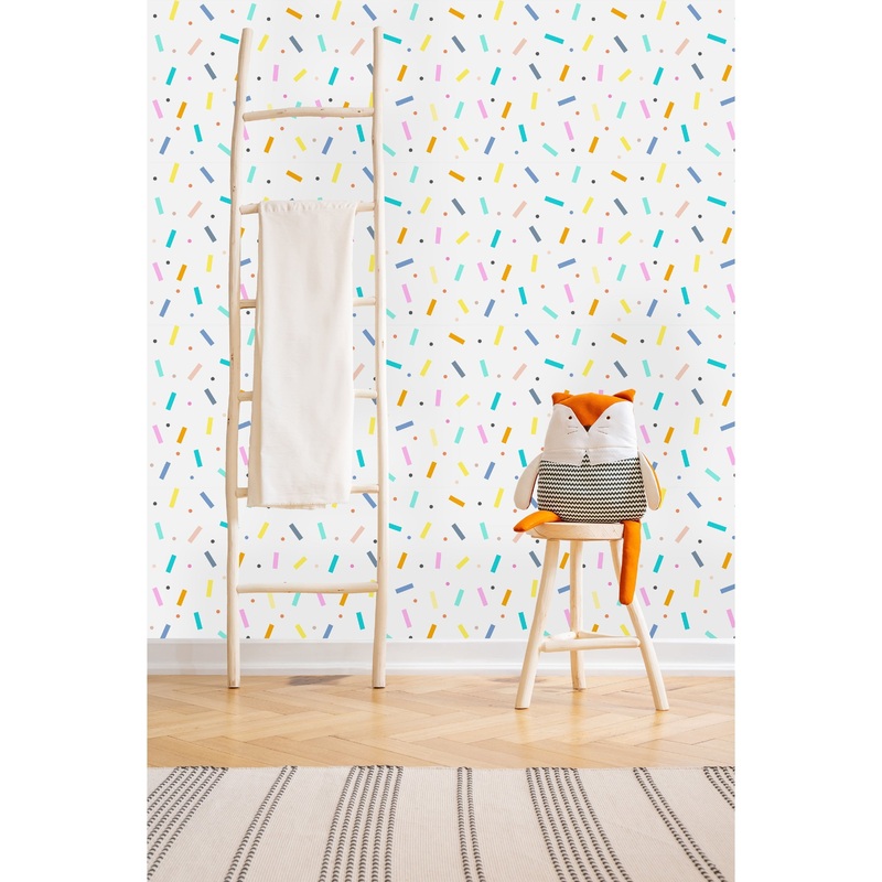 Colorful Sticks Peel and Stick Wallpaper