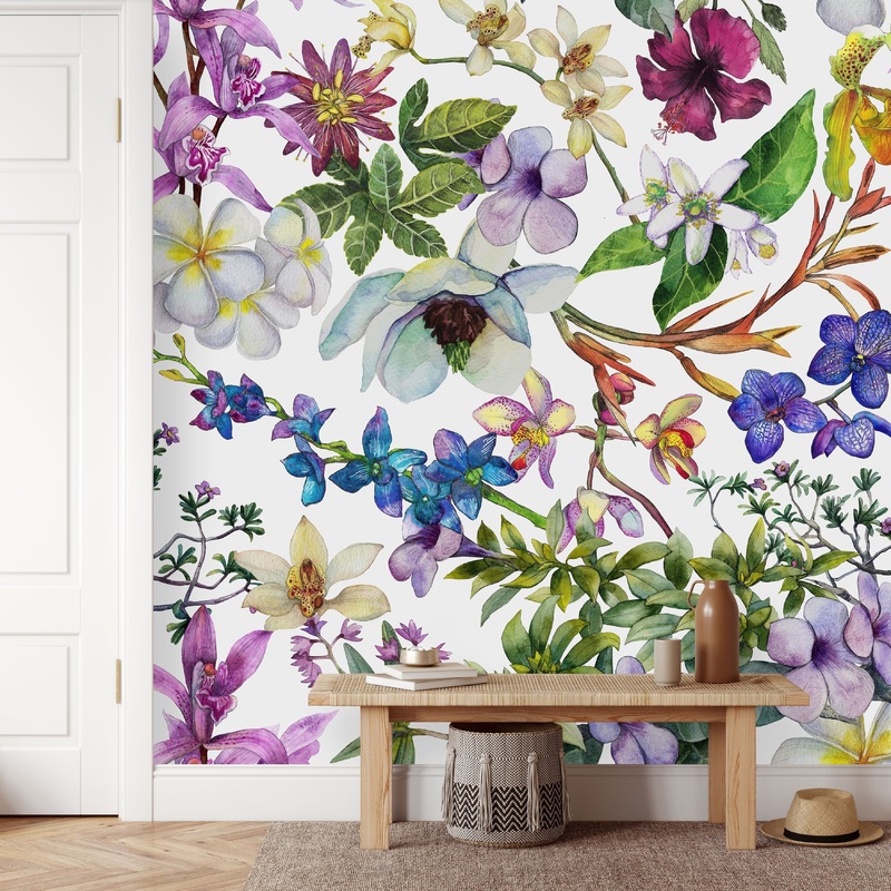 Colorful Wildflowers Wallpaper