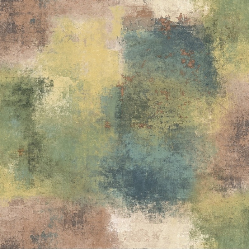 Cyprus Abstract/Faux/Marble Wallpaper, In Sage, Gold, & Cocoa