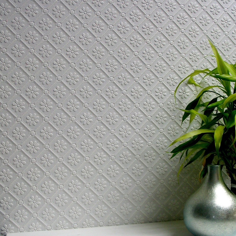 Flowers Gustine Amber Paintable Textured 33' L X 20.9 W Vinyl Wallpaper