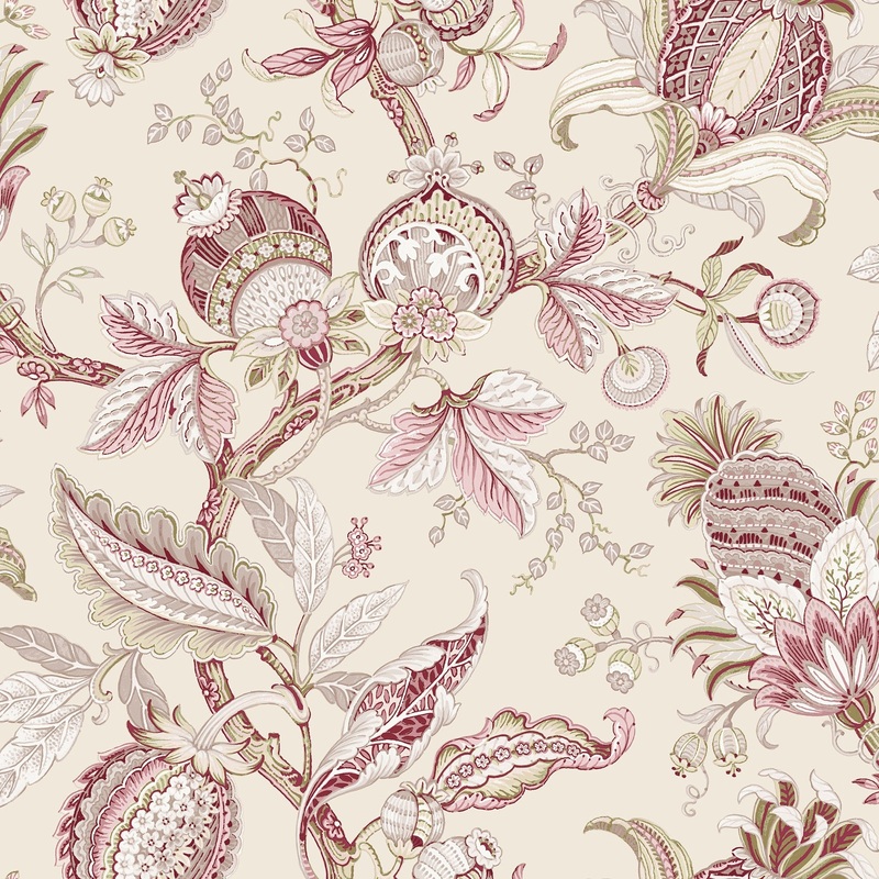 Galerie Wallcoverings Cottage Chic Botantical Floral Leaves ECODECO Material Matte Wallpaper Roll