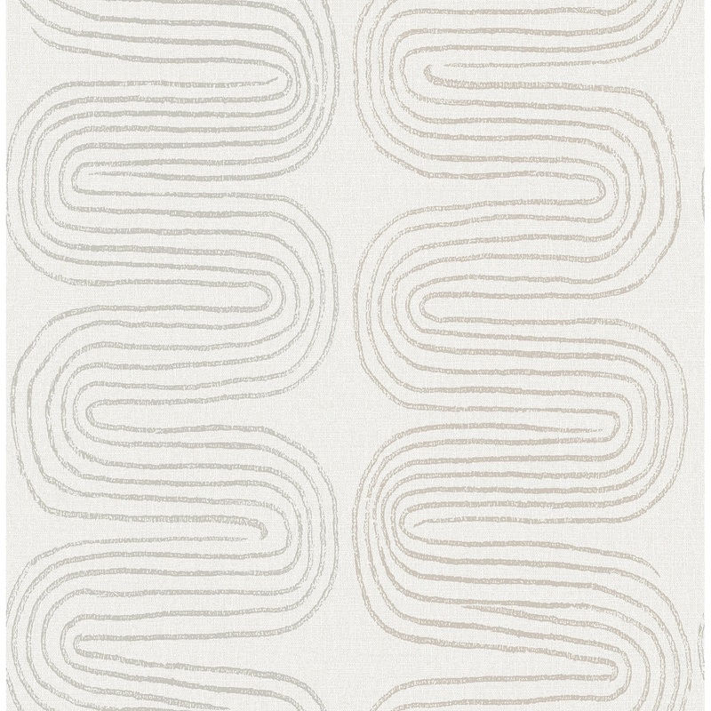 Abstract Kennedy Zephyr Grey Abstract Stripe Wallpaper