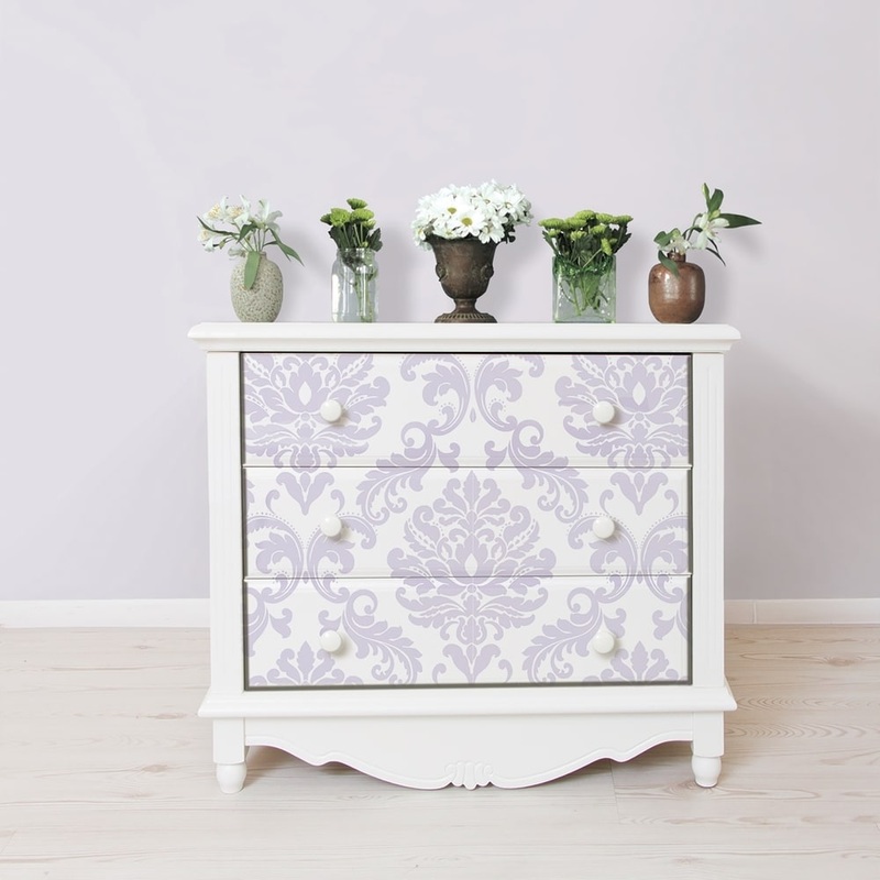 Alameda, Purple Ariel Peel & Stick Wallpaper