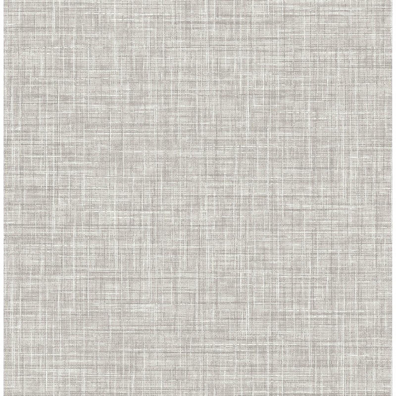 Fabric Textures Philip Poise Grey Linen Wallpaper