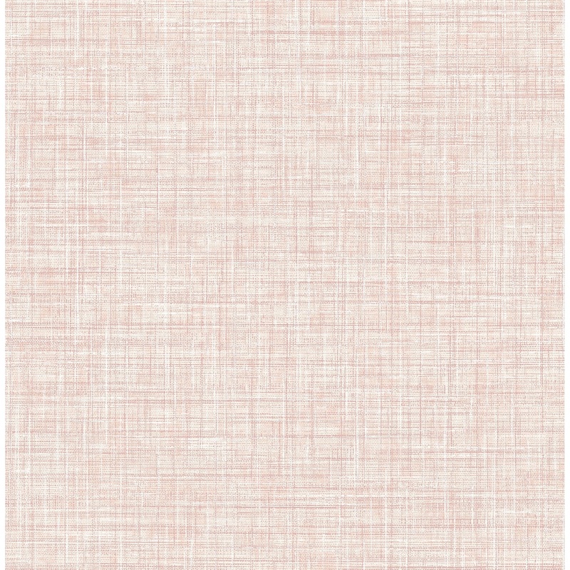 Fabric Textures Philip Poise Pink Linen Wallpaper