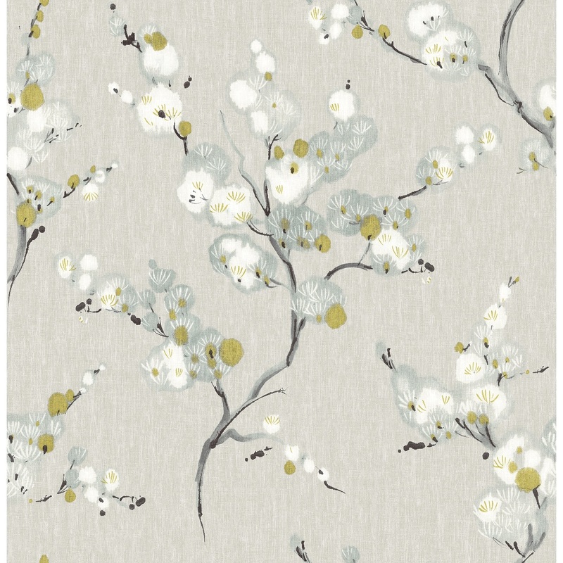 Flowers Keely Bliss Blue Floral 33' L X 20.5" W Wallpaper Roll