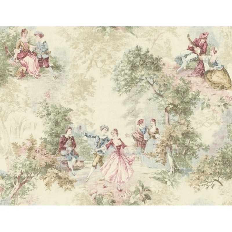 Vintage Toile Wallpaper