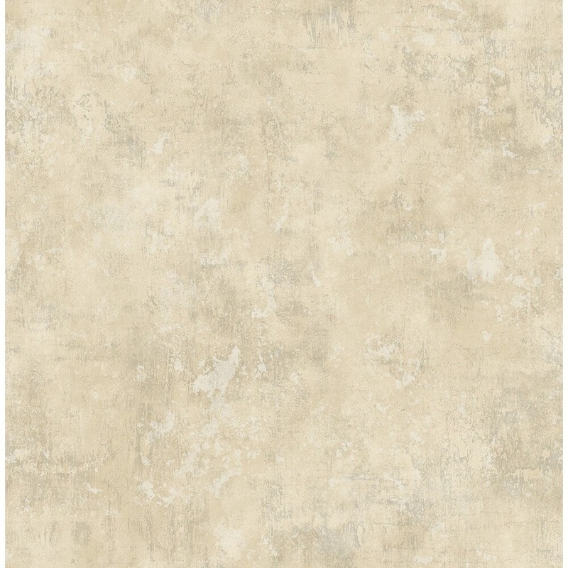 Wright Stucco Faux Wallpaper, In Tan & Off-White
