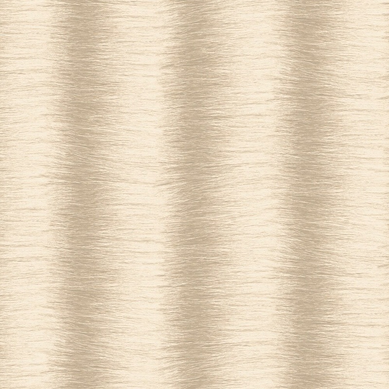Zebra Stripe Zebra Stripe Wallpaper Faux Fur Texture in Beige Khaki Almond