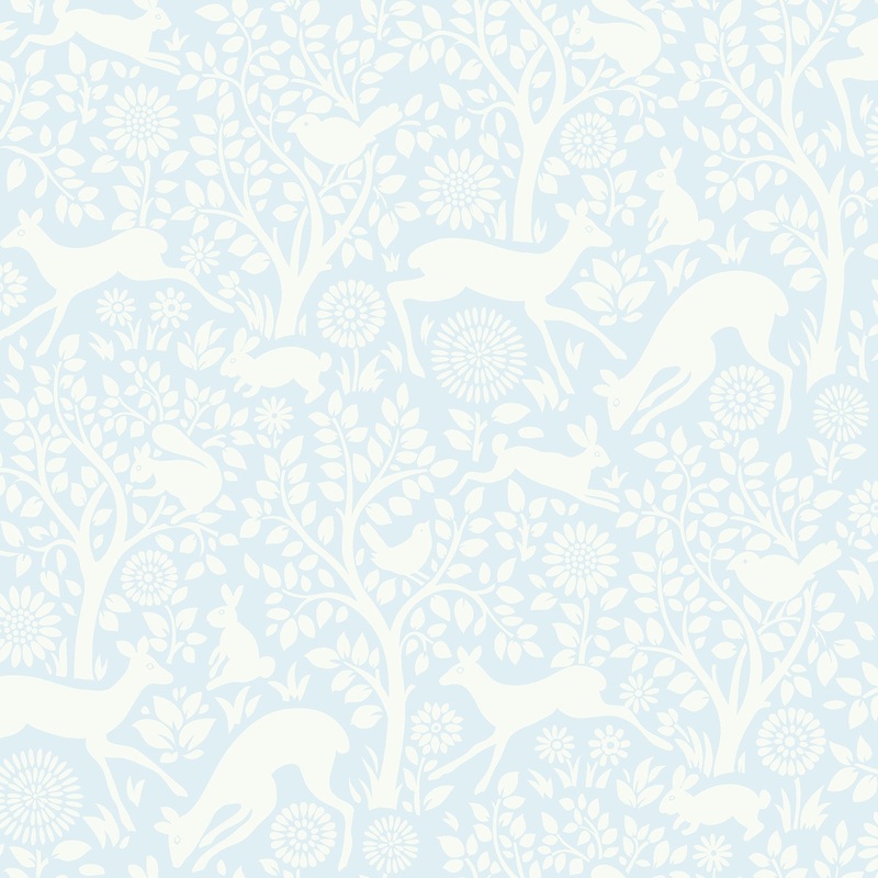 Animals Robertson Anahi Light Pink Forest Fauna 33' L X 20.5 W Wallpaper Roll
