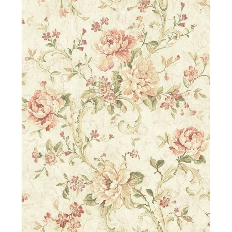 Antiqued Rose Wallpaper