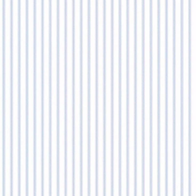 Brooksville Blue Vinyl Striped Wallpaper
