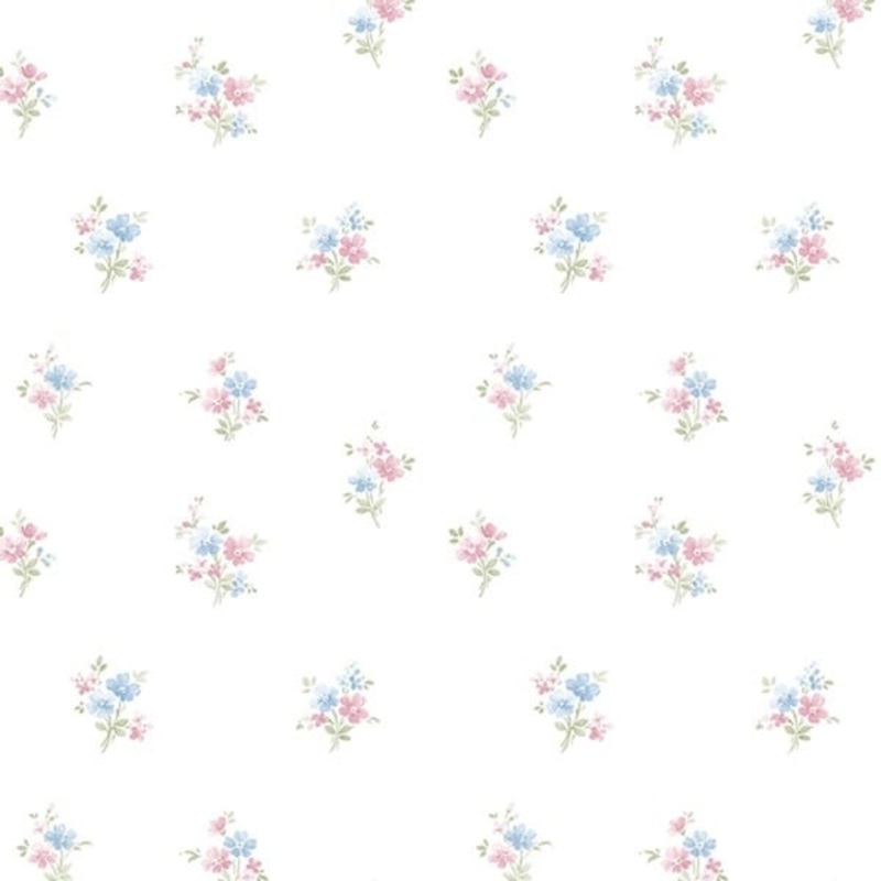 Delicate Daisies Kennewick 32.7 Ft. x 20.5 In. Vinyl Pink Floral Bouquet Spot Wallpaper Covering