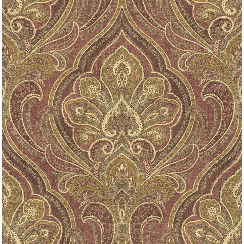 Elaborate Paisley Wallpaper - 20.5 in x 32 ft = 56 sq ft