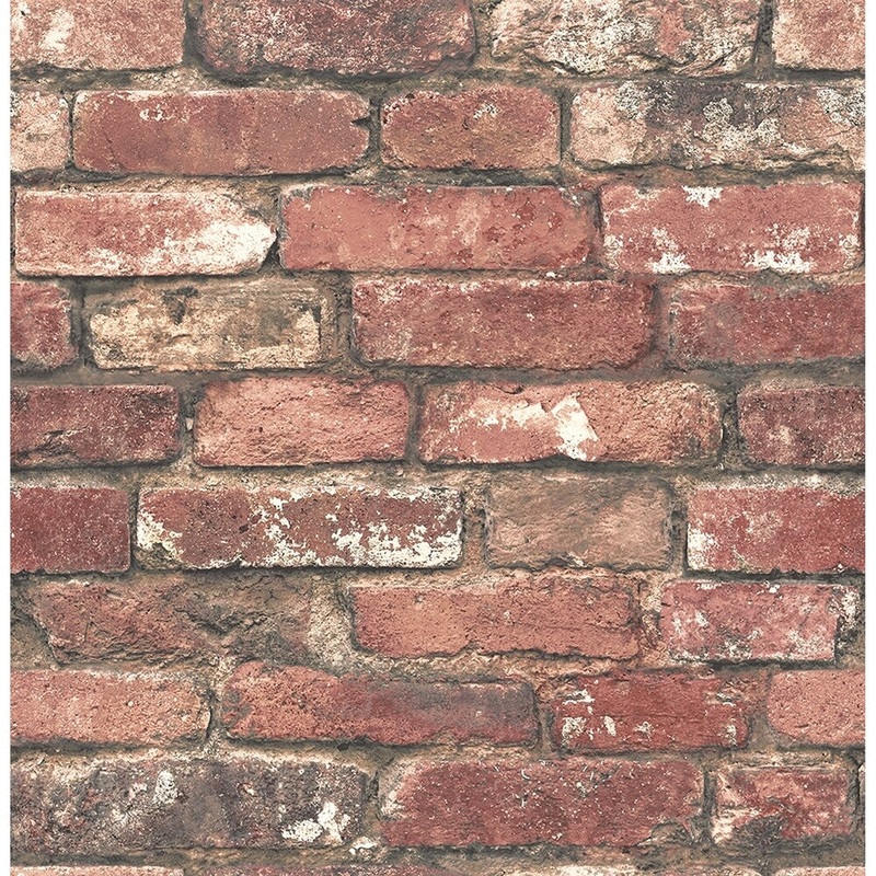 Faux Effects Gates Brick Wallpaper 20.5 in x 33 ft = About 56.4 square feet