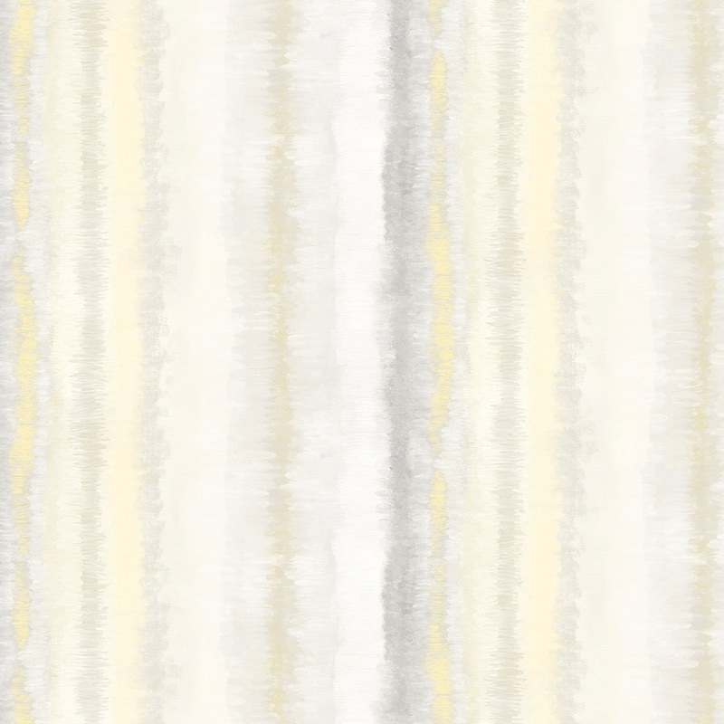 Frequency Stripe Wallpaper in Greys & Yellows