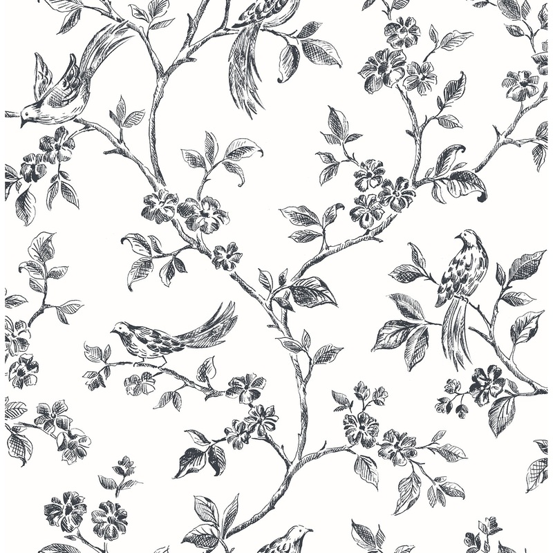 Trails Tatiana Bird Trail Wallpaper 20.5 in x 33 ft = About 56.4 square feet