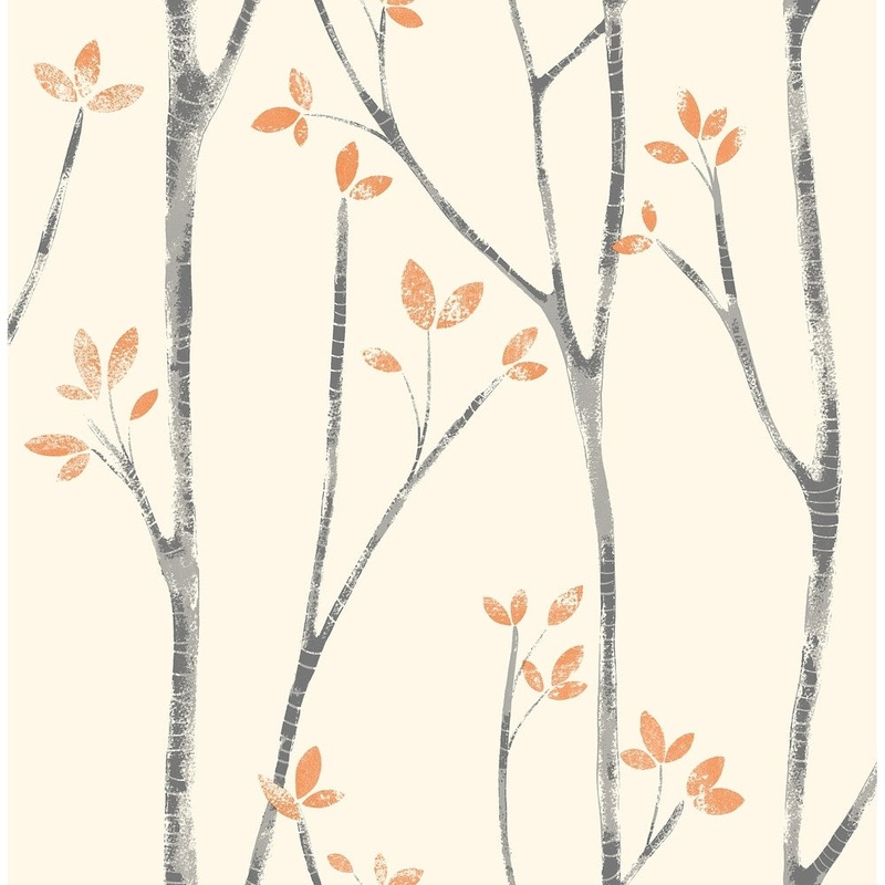 Trees McNair Scandi Tree Wallpaper 20.5 in x 33 ft = About 56.4 square feet