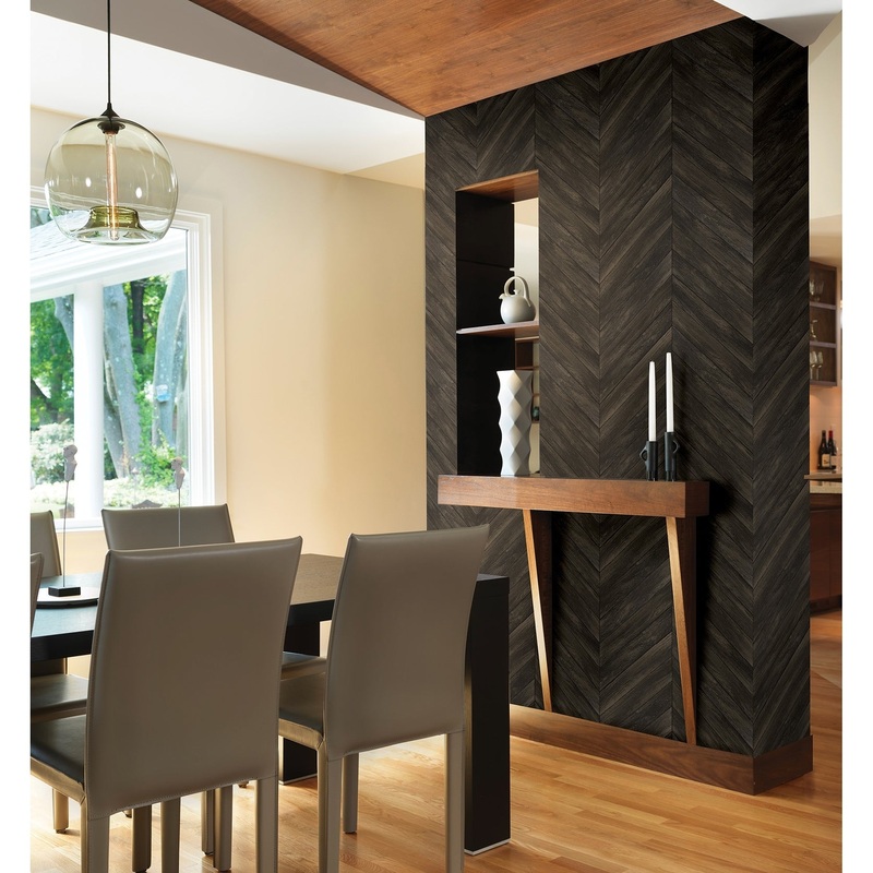 Vernon, Parisian Brown Parquet, 33 FT. L x 20.5In. W Wallpaper Roll