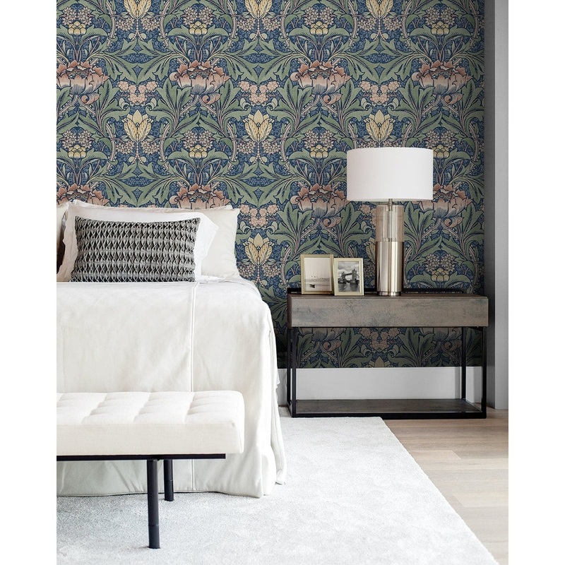 Wakefield, Morris Flower, 18' L X 20.5" W Wallpaper