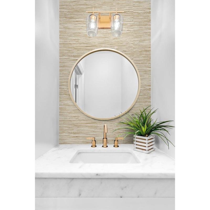 Waterbury, Grasscloth, 18' L X 20.5" W Wallpaper