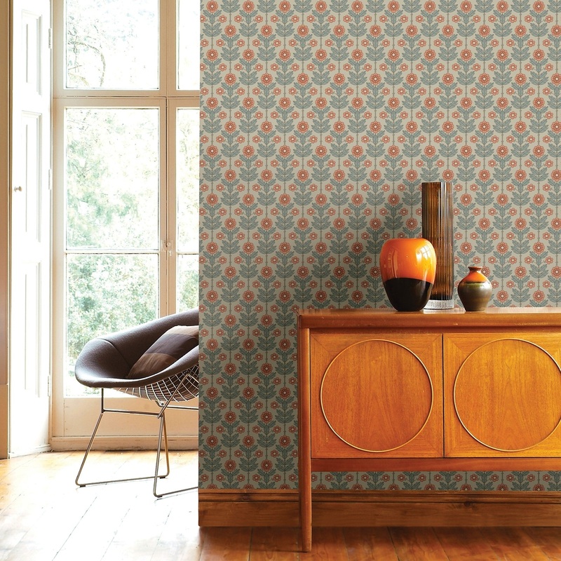 Whittier, Aya Floral, 33 FT. L x 20.5In. W Wallpaper Roll
