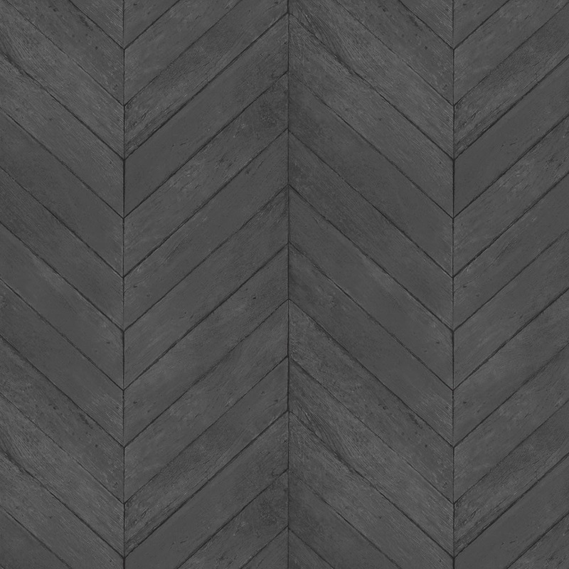 Chevron Wood Chevron Wood Wallpaper Wood Texture in Black Charcoal Pepper Ink