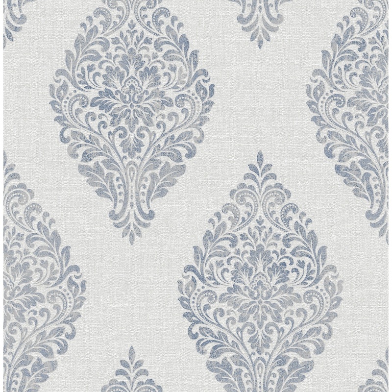 Damasks Cheryl Medallion Wallpaper 20.5 in x 33 ft = About 56.4 square feet