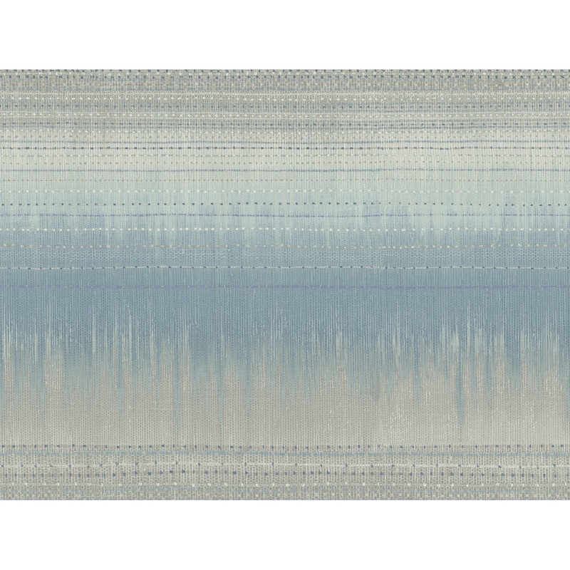 Eaubonne Blue Unpasted Paper Unpasted Bohemian Desert Textile Wallpaper Covers about 60.75 sq. ft.