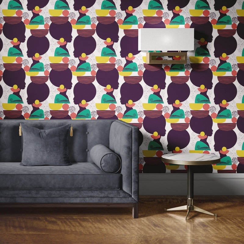 Fruit Lady Peel and Stick Wallpaper