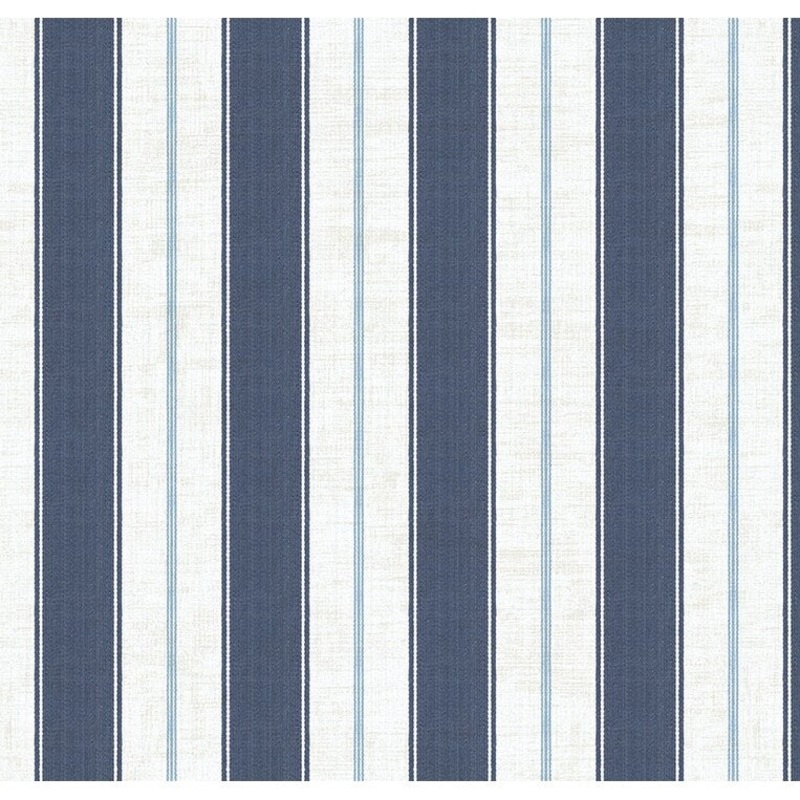 Seabrook Designs Nantucket Stripe Unpasted Wallpaper